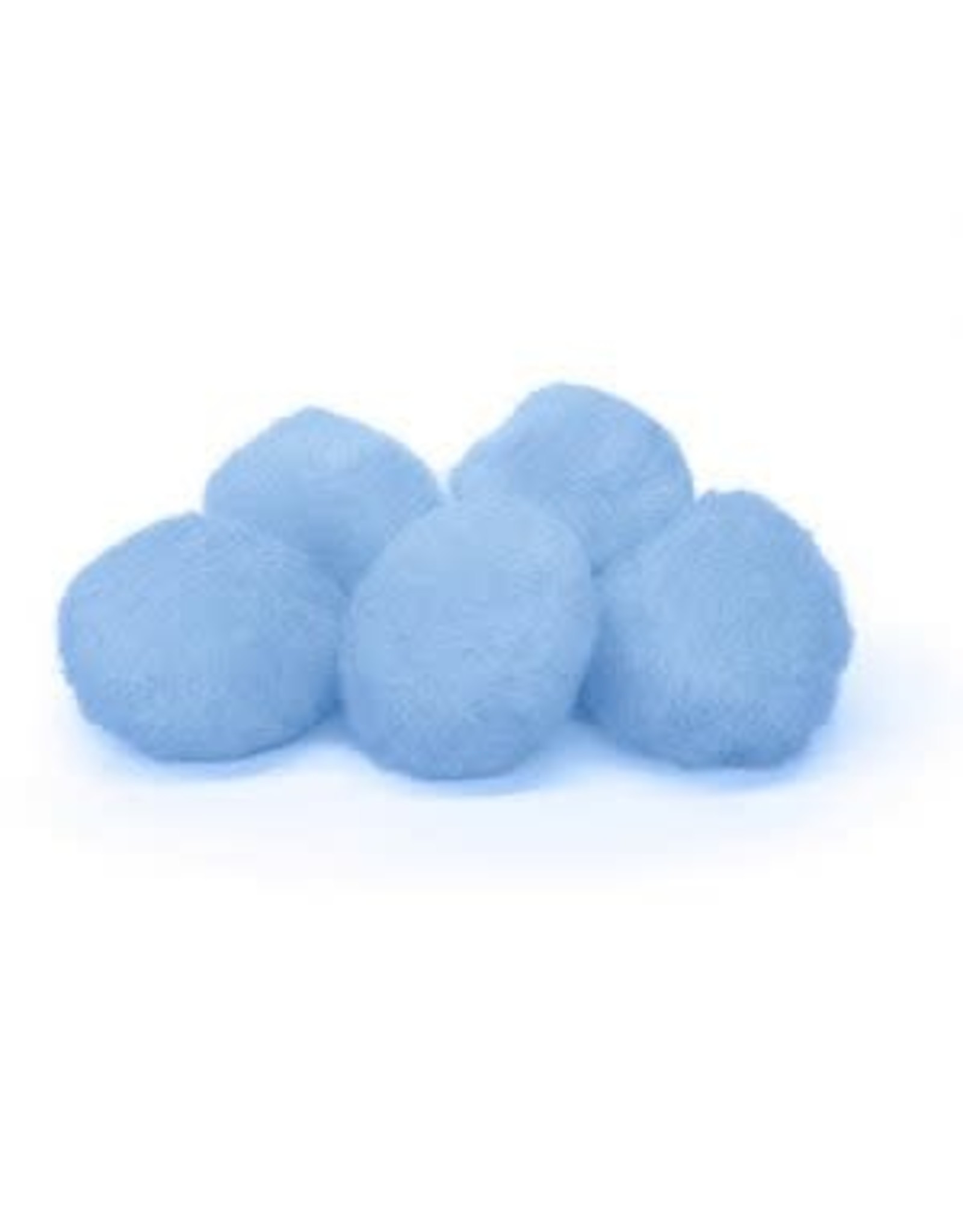 POM POMS:  1"  LIGHT BLUE 100 PACK