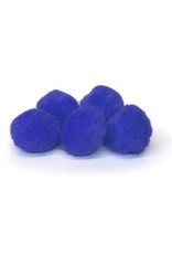 POM POMS: 1"   ROYAL BLUE 100 PACK