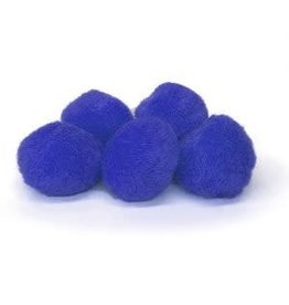 POM POMS: 1"   ROYAL BLUE 100 PACK