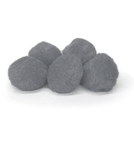 POM POMS: 1" GRAY 100 PACK