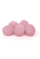 POM POMS: 1"  LIGHT PINK 100 PACK