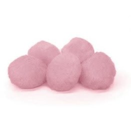 POM POMS: 1"  LIGHT PINK 100 PACK