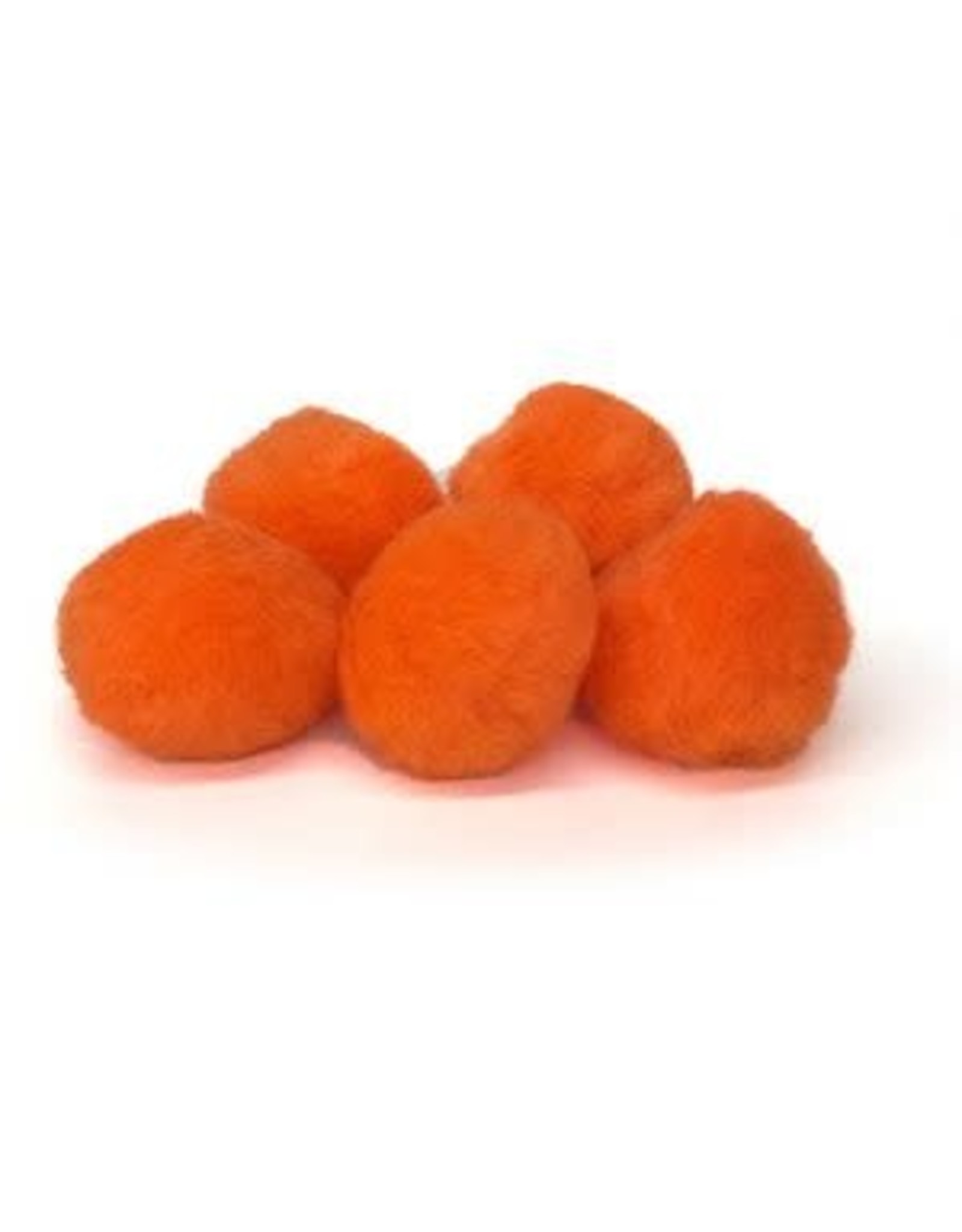 POM POMS: 1" ORANGE  100 PACK