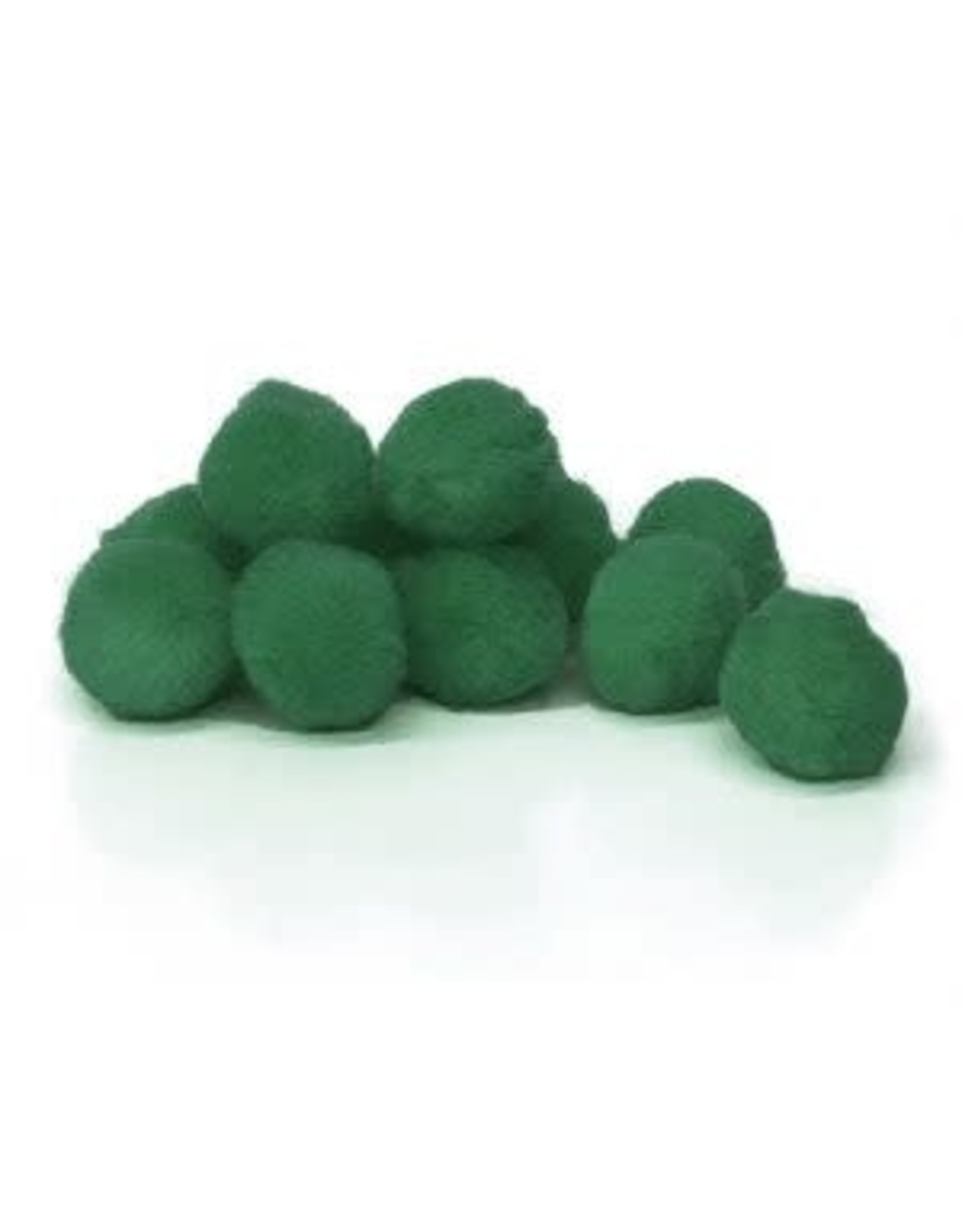 POM POMS: 1/2" HOLIDAY GREEN 100 PACK