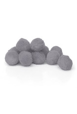 POM POMS: 1/2" GRAY 100 PACK