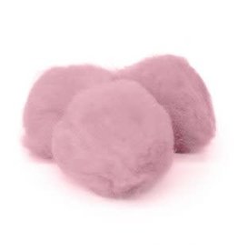 POM POMS: 2" PINK  25 PACK