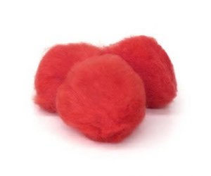 Classmates Pom Poms – Red – ABC School Supplies