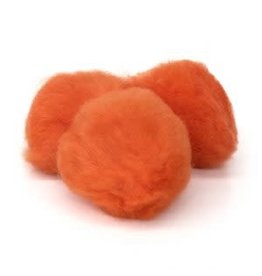 POM POMS: 2" ORANGE 25 PACK