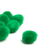 POM POMS: 1" KELLY GREEN 100 PACK