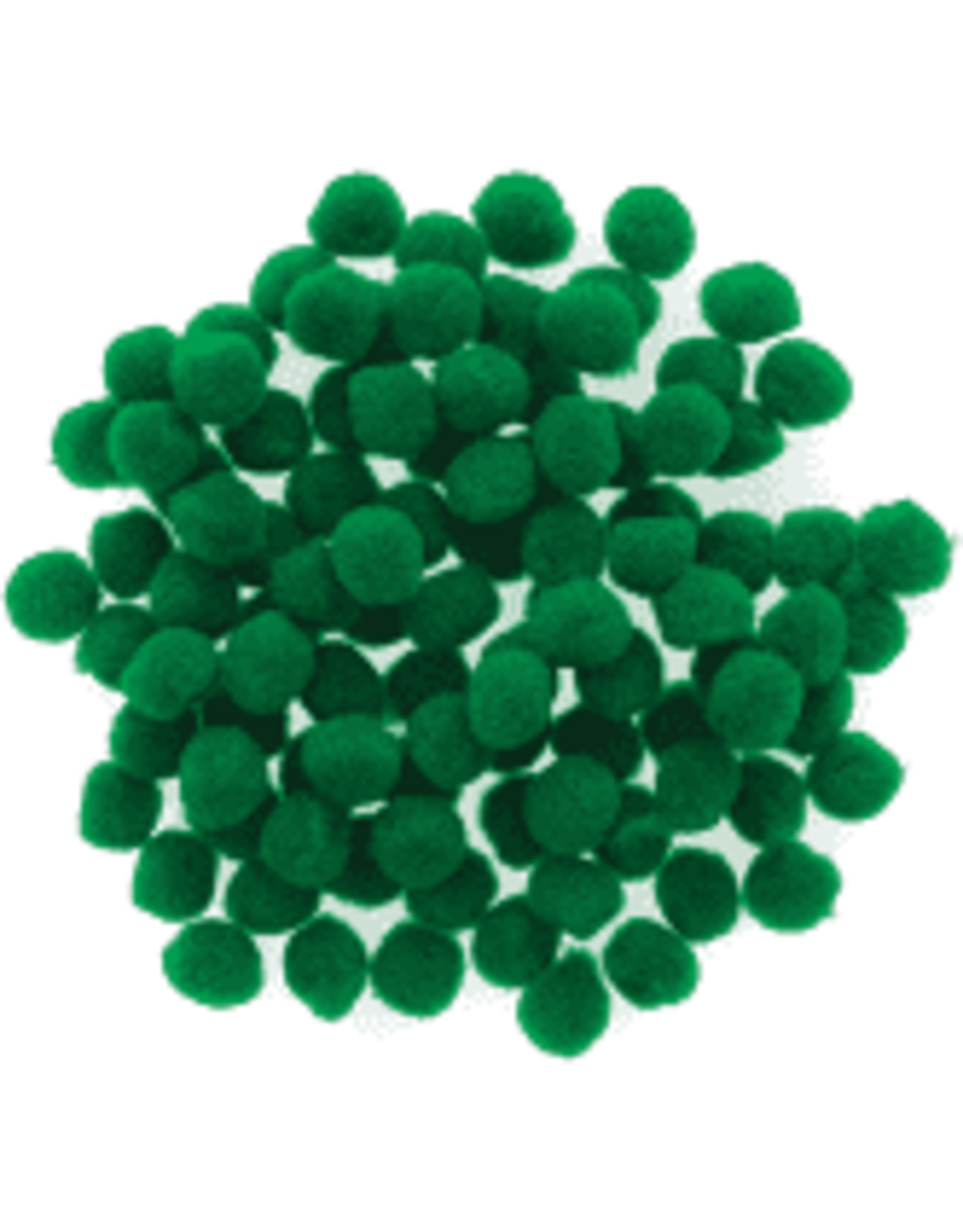POM POMS: 1/2" KELLY GREEN 100 PACK