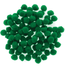 POM POMS: 1/2" KELLY GREEN 100 PACK