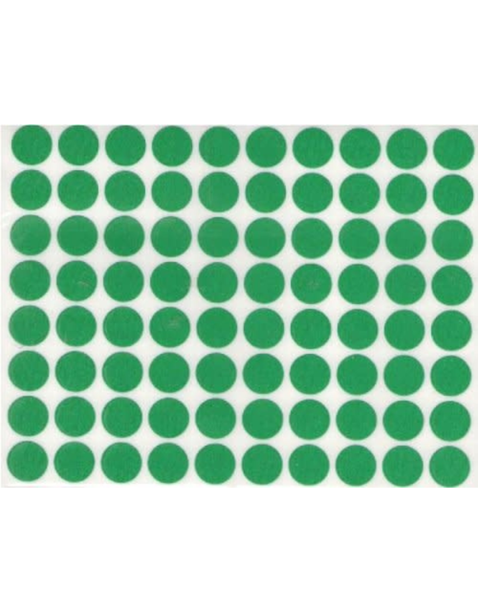 COLOR CODING  STICKER : GREEN 1/2" - 10 SHEETS