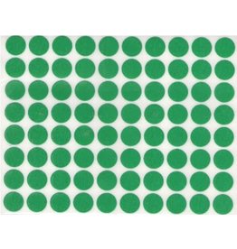 COLOR CODING  STICKER : ROUND GREEN 1/2" - 10 SHEETS