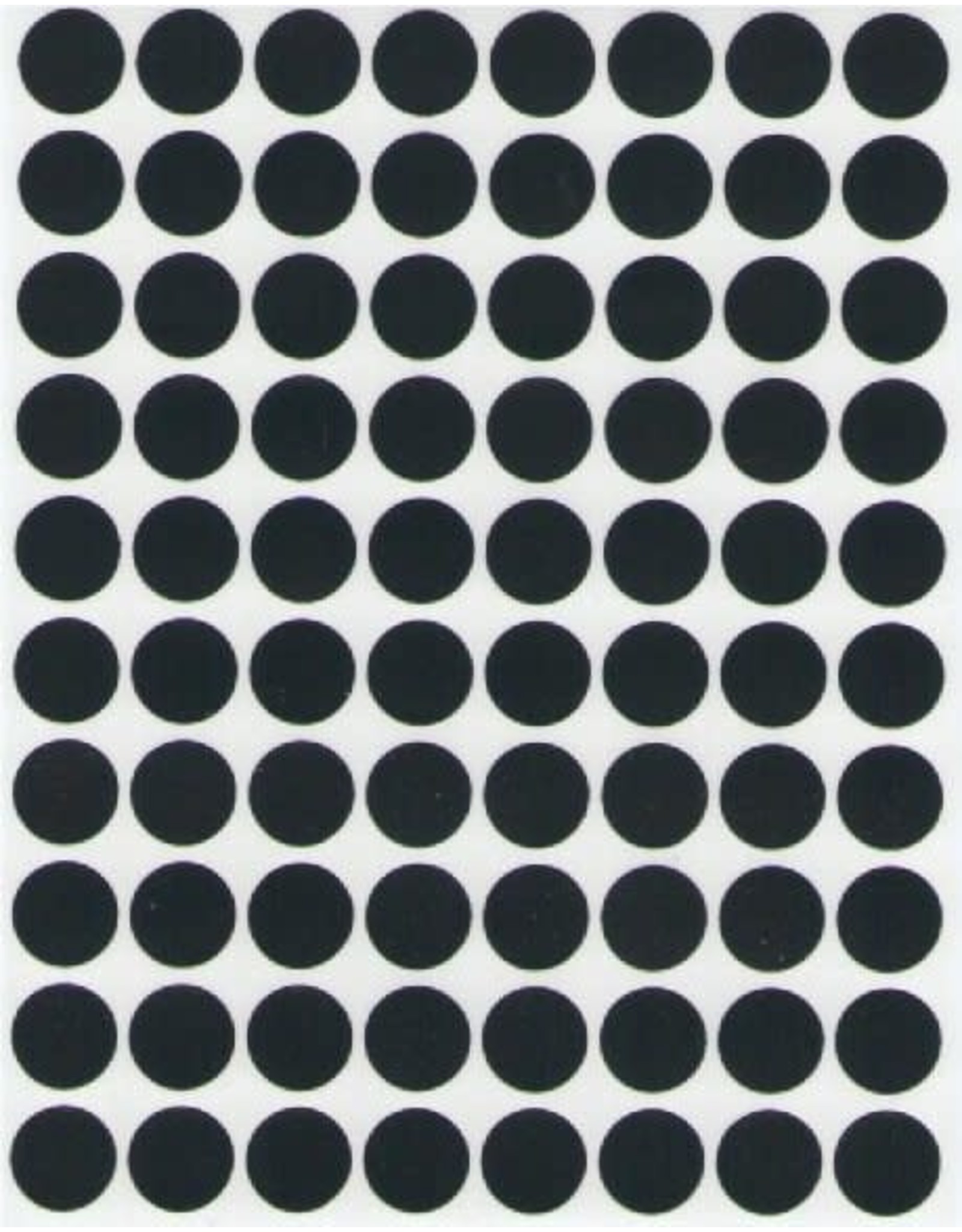 CODING DOT STICKER : BLACK .5" 32 sht