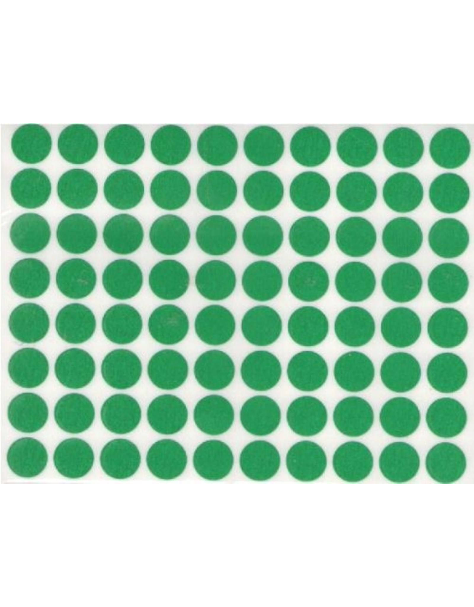 COLOR CODING STICKER : 1/4" , ROUND GREEN 32  SHEETS