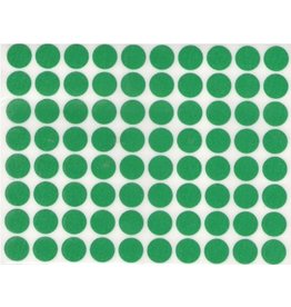 COLOR CODING STICKER : 1/4" , ROUND GREEN 32  SHEETS