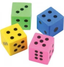 ERASER : DICE - 144 PACK