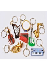 MUSIC KEYCHAIN ASSORTMENT PKG/12PCS