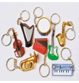 MUSIC KEYCHAIN ASSORTMENT PKG/12PCS