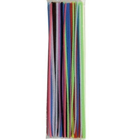 PIPE CLEANERS: 4MM x 12" - ASSORTED COLORS 100 PACK