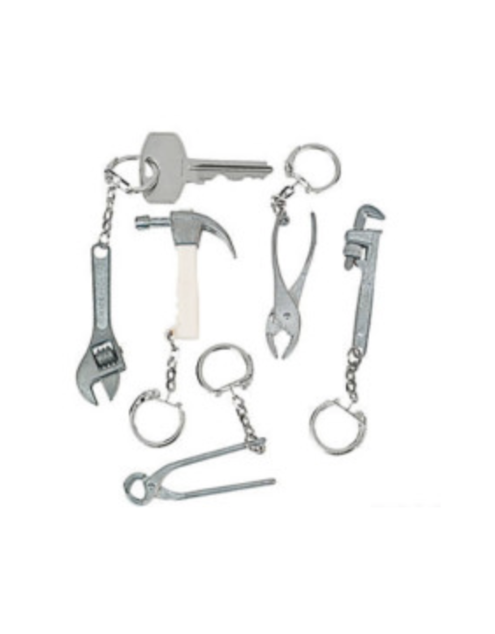 METAL TOOL KEYCHAINS 12/PCKG