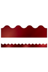 SCALLOPED BORDERS METALLIC CHERRY RED 2.25"x 39'