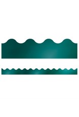 SCALLOPED BORDER: METALLIC TEAL - 2 1/4"-39'