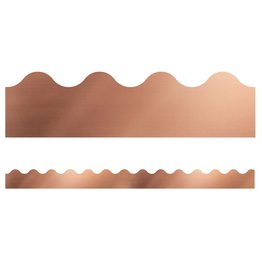 SCALLOPED BORDER 2¼" METALLIC ROSE GOLD