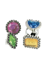 COLORFUL RHINESTONE RING 72 PACK