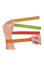 BRACELET SLAP SMILEY FACE 12 PACK