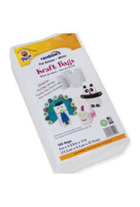 CRAFT BAGS - 6''x11'' - WHITE- PKG/100