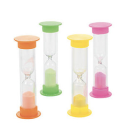 3 MINUTE TIMER WITH COLORED SAND 12pcs