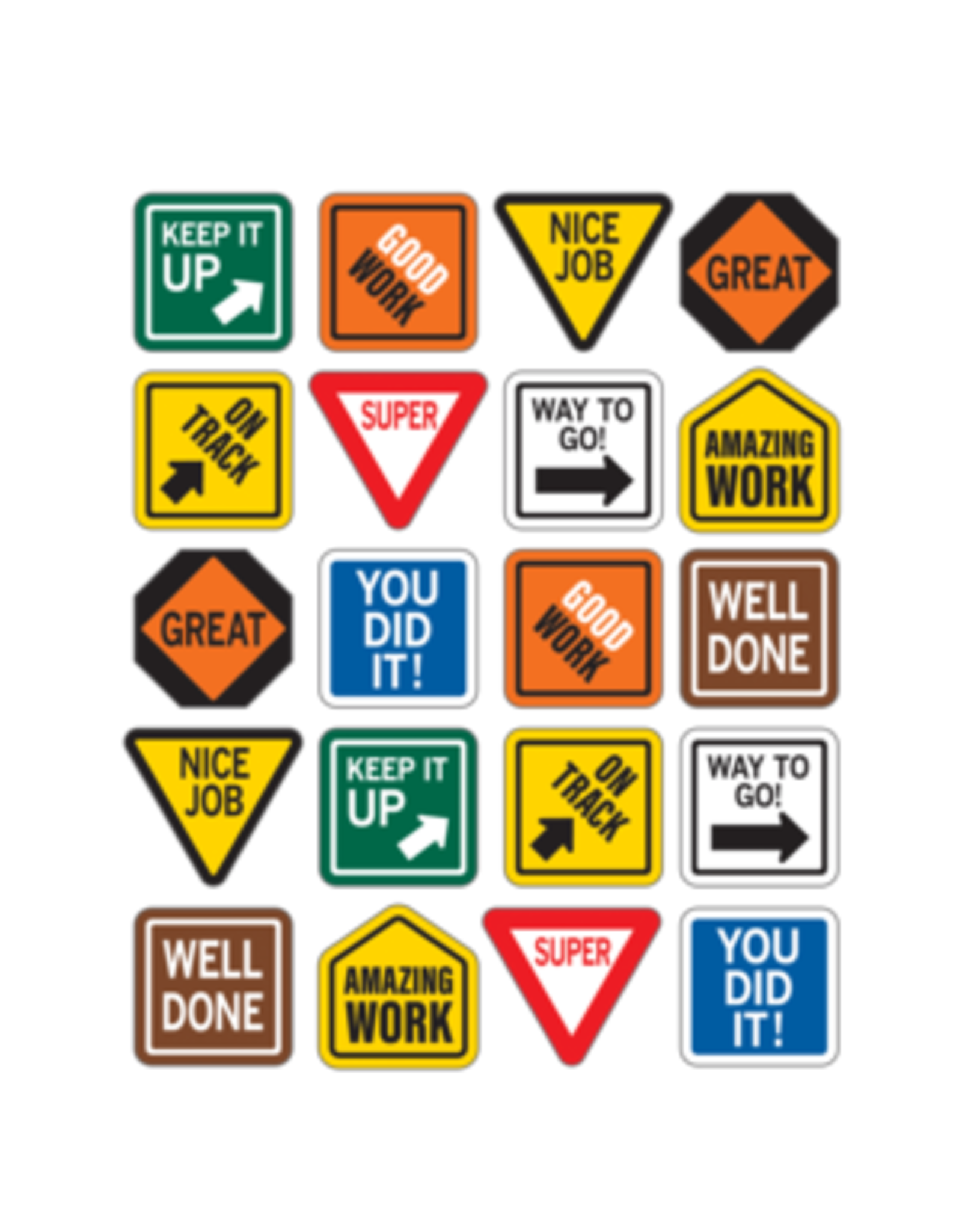 Teacher Created Resources STICKER: UNDER CONSTRUCTION POSITIVE 1" - 120 STICKERS