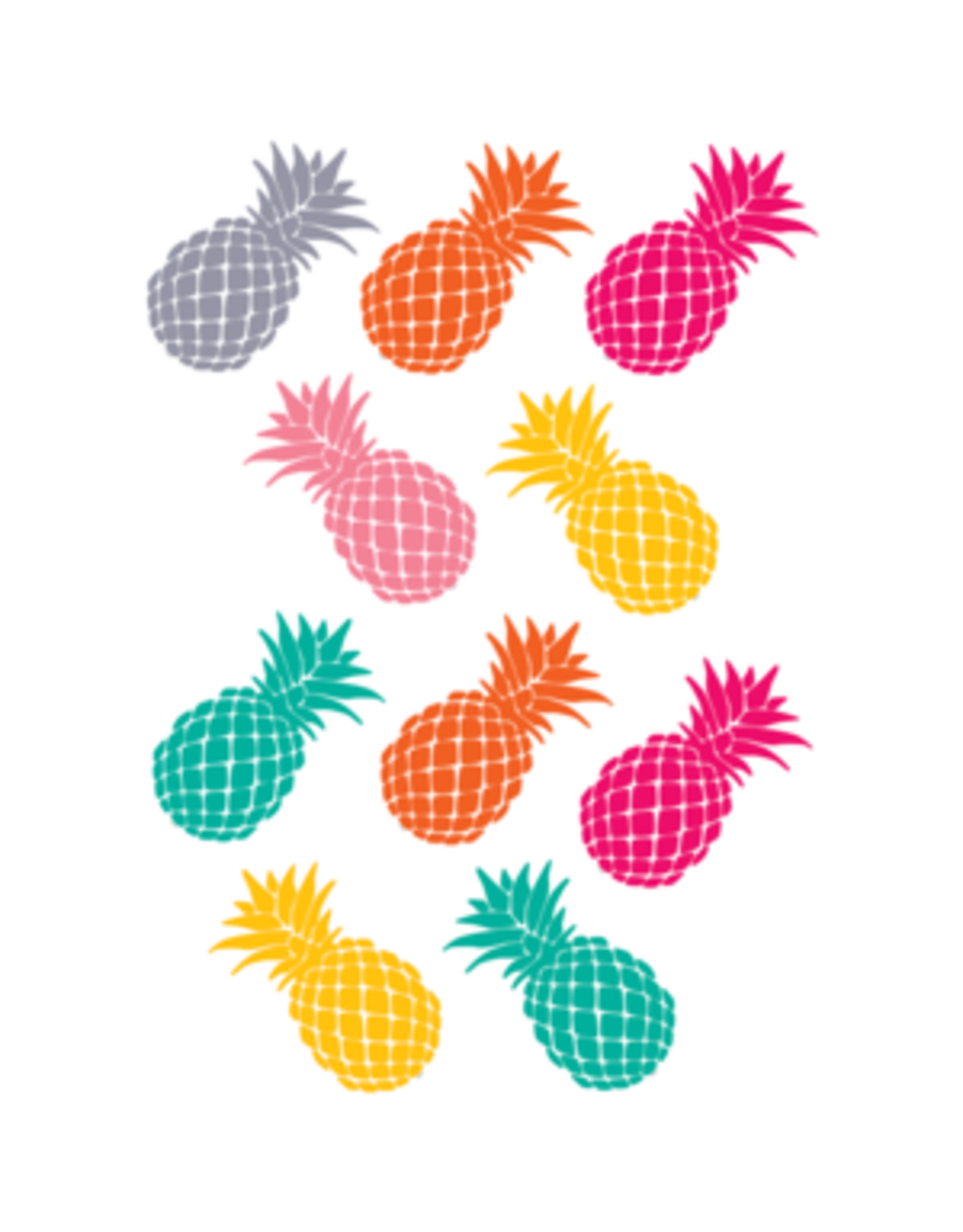 CUT OUT:  TROPICAL PINEAPPLES  30 PC