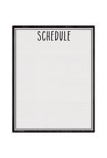DRY ERASE POSTER: SCHEDULE 17"X22"