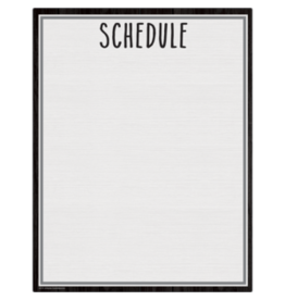 DRY ERASE POSTER: SCHEDULE