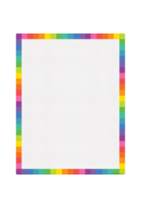 DRY ERASE POSTER: BLANK -COLORFUL