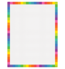 DRY ERASE POSTER: BLANK -COLORFUL