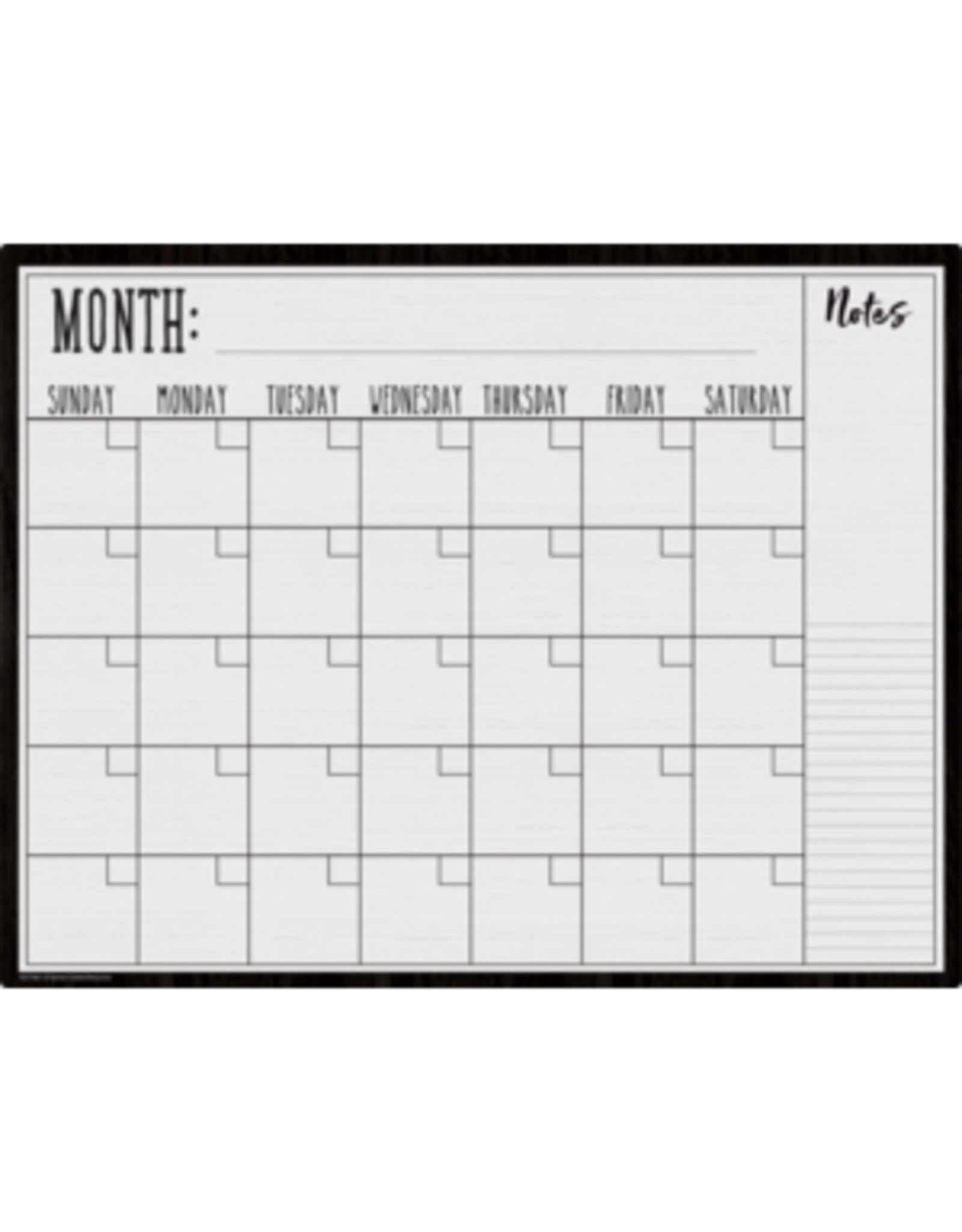 WIPE OFF CALENDER: MODERN FARMHOUSE 17"X22"