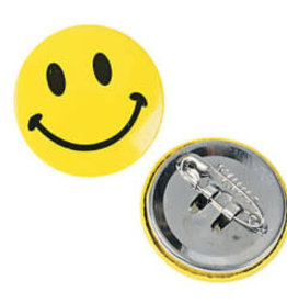SMILE FACE BUTTON PINS 48PCS