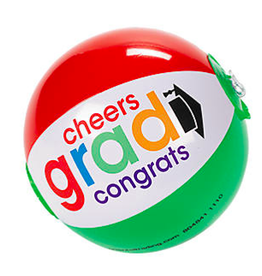 GRAD CHEERS 5" BEACH BALL