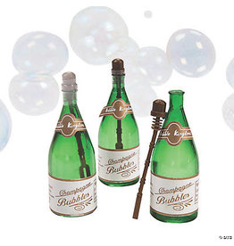 CHAMPAGNE BOTTLE BUBBLES - 12 PACK