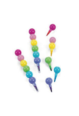 ROUND STACKING CRAYONS  - 6 PACK