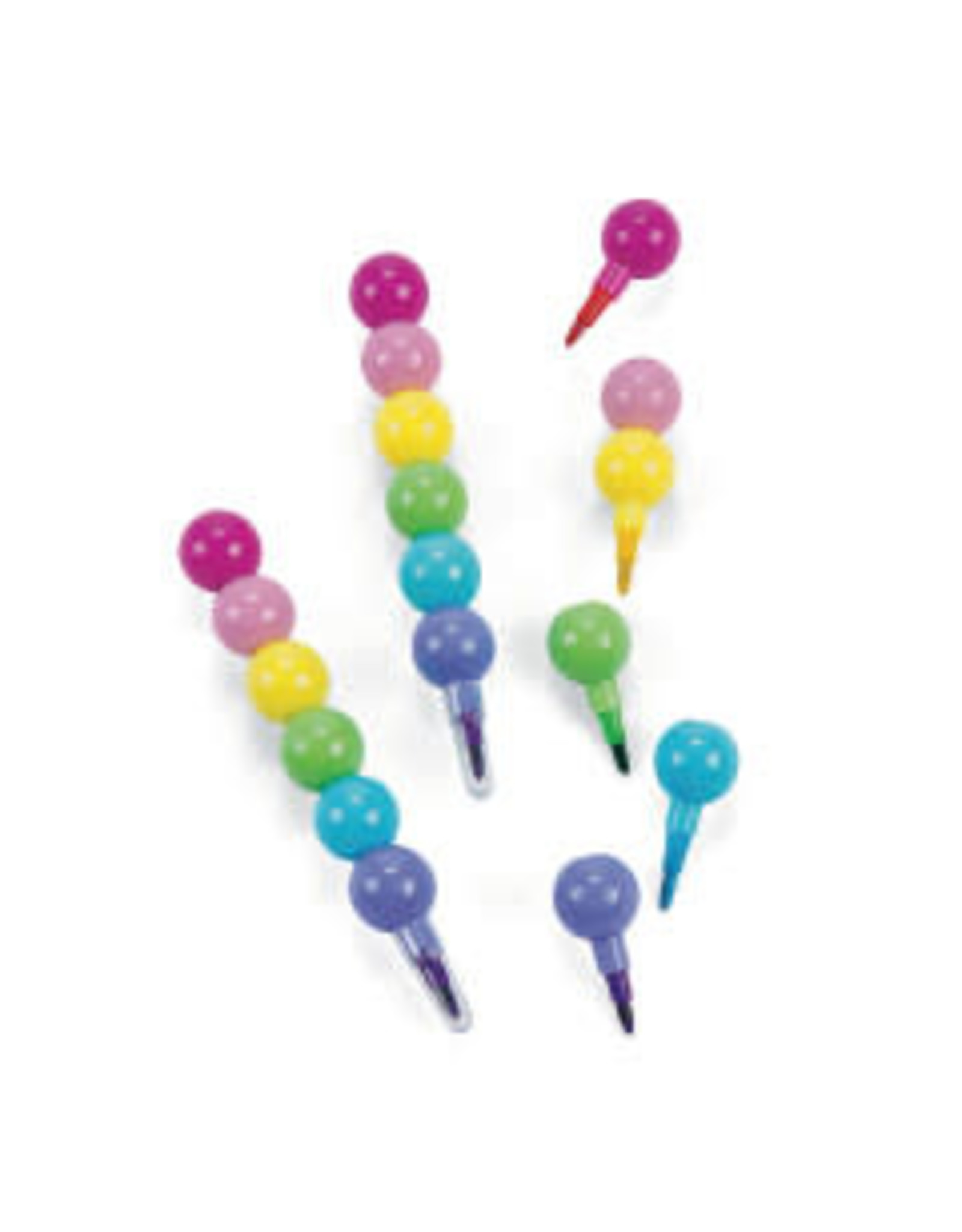 ROUND STACKING CRAYONS  - 6 PACK