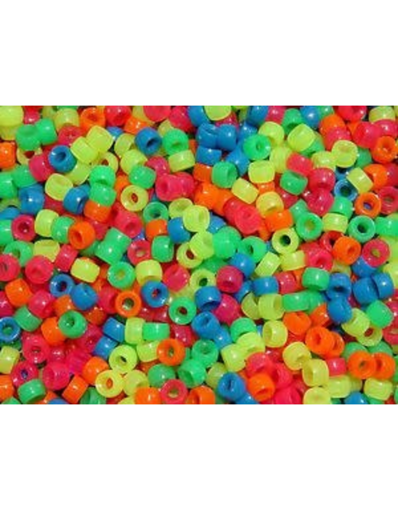 PONY BEADS NEON MULTI-900PC