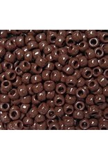 PONY BEADS: OPAQUE  BROWN 6mmX9mm 900 PACK