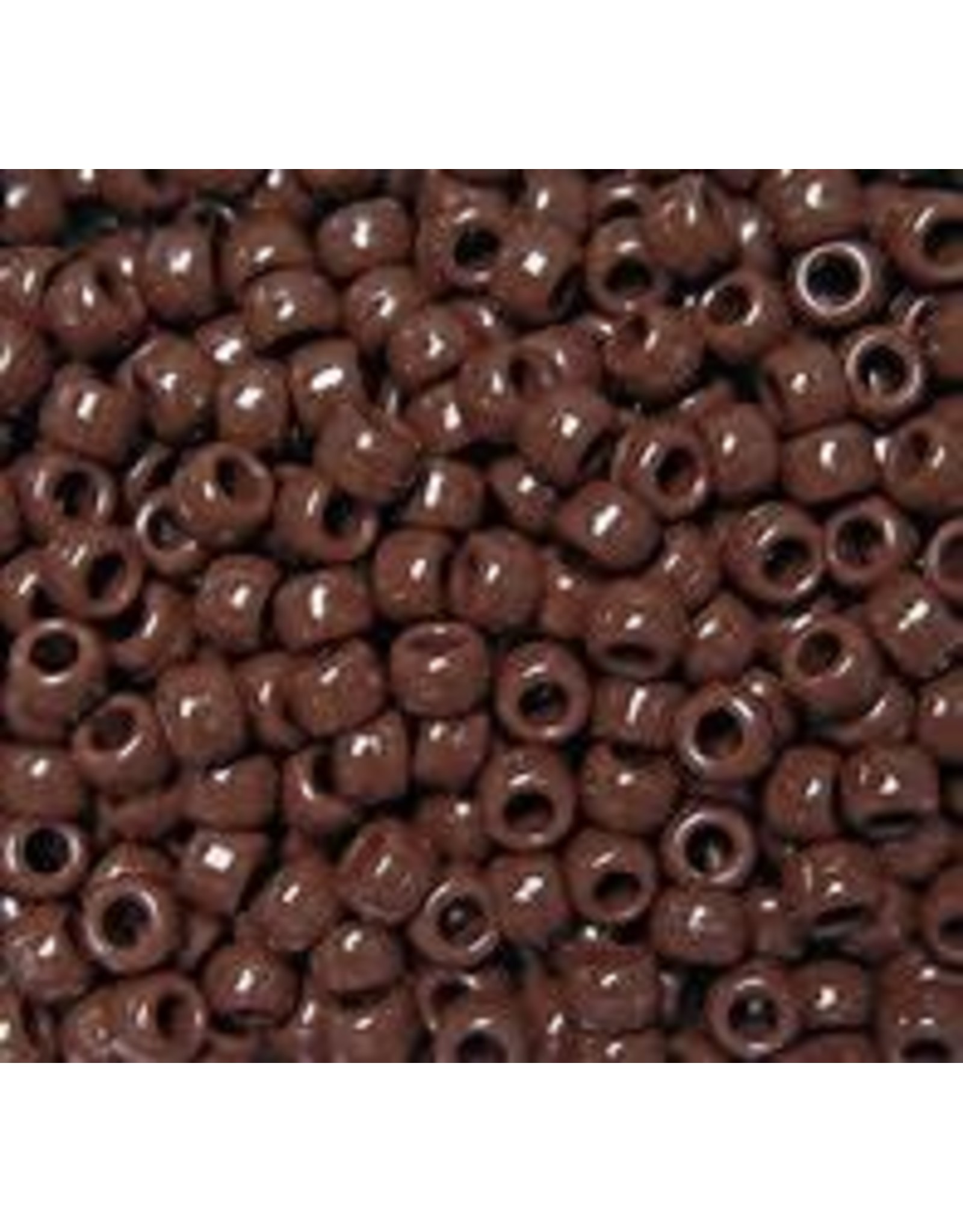 PONY BEADS: OPAQUE  BROWN 6mmX9mm 900 PACK