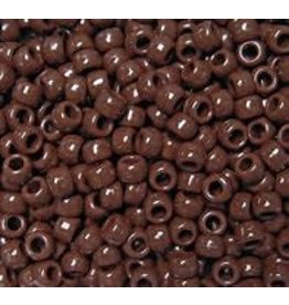 PONY BEADS: OPAQUE  BROWN 6mmX9mm 900 PACK