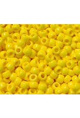 PONY BEADS: OPAQUE  YELLOW 6mmX9mm 900 PACK