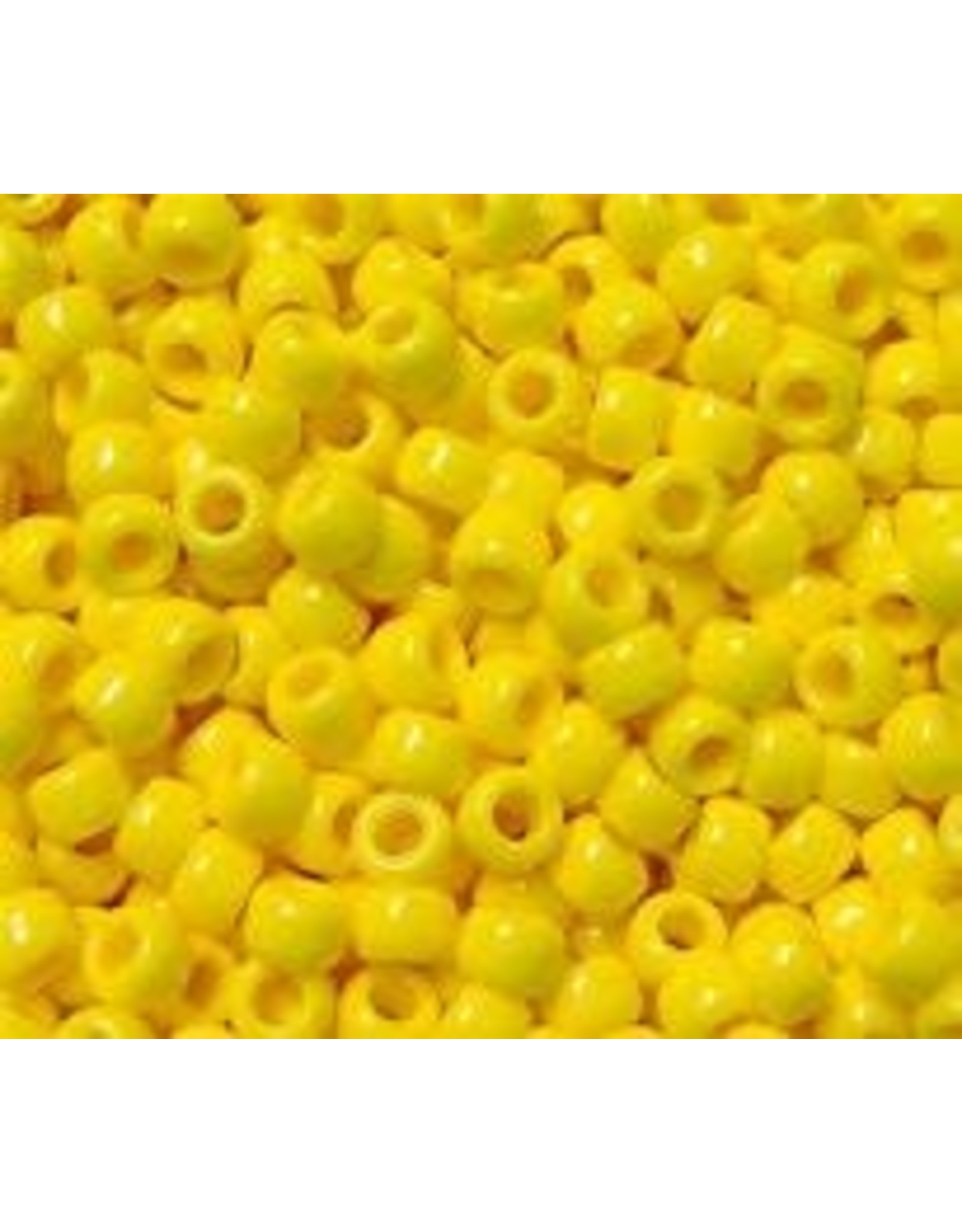 PONY BEADS: OPAQUE  YELLOW 6mmX9mm 900 PACK